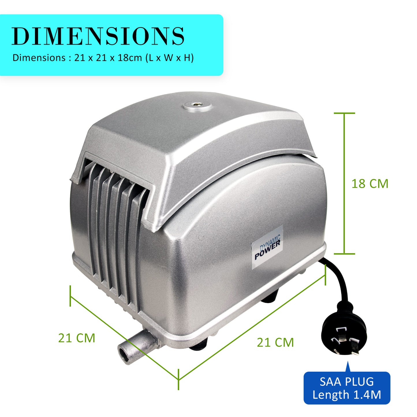 Aquarium Air Pump Oxygen Hydroponic 12 Outlet 4500L/H 65W - image11