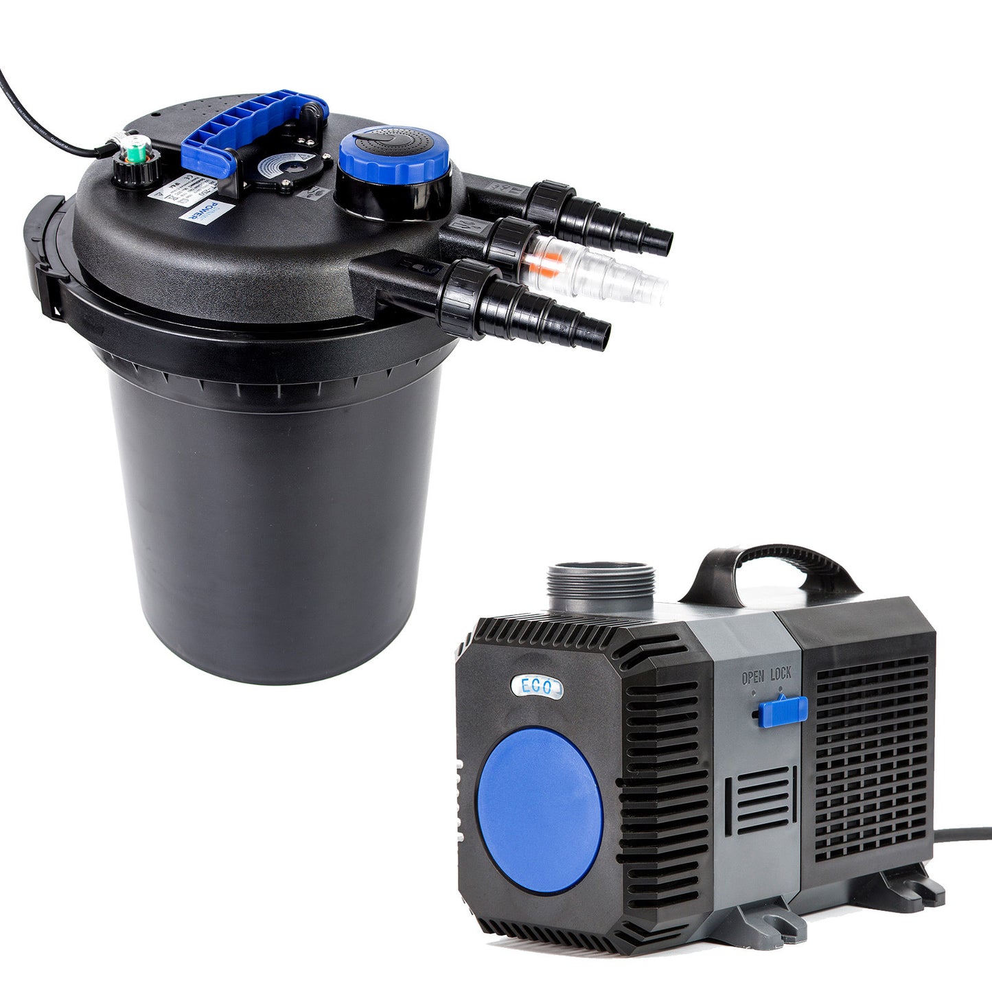 Combo Aquarium Garden Filter 10000L/H + Submersible Water Pump 10000L/H - image1