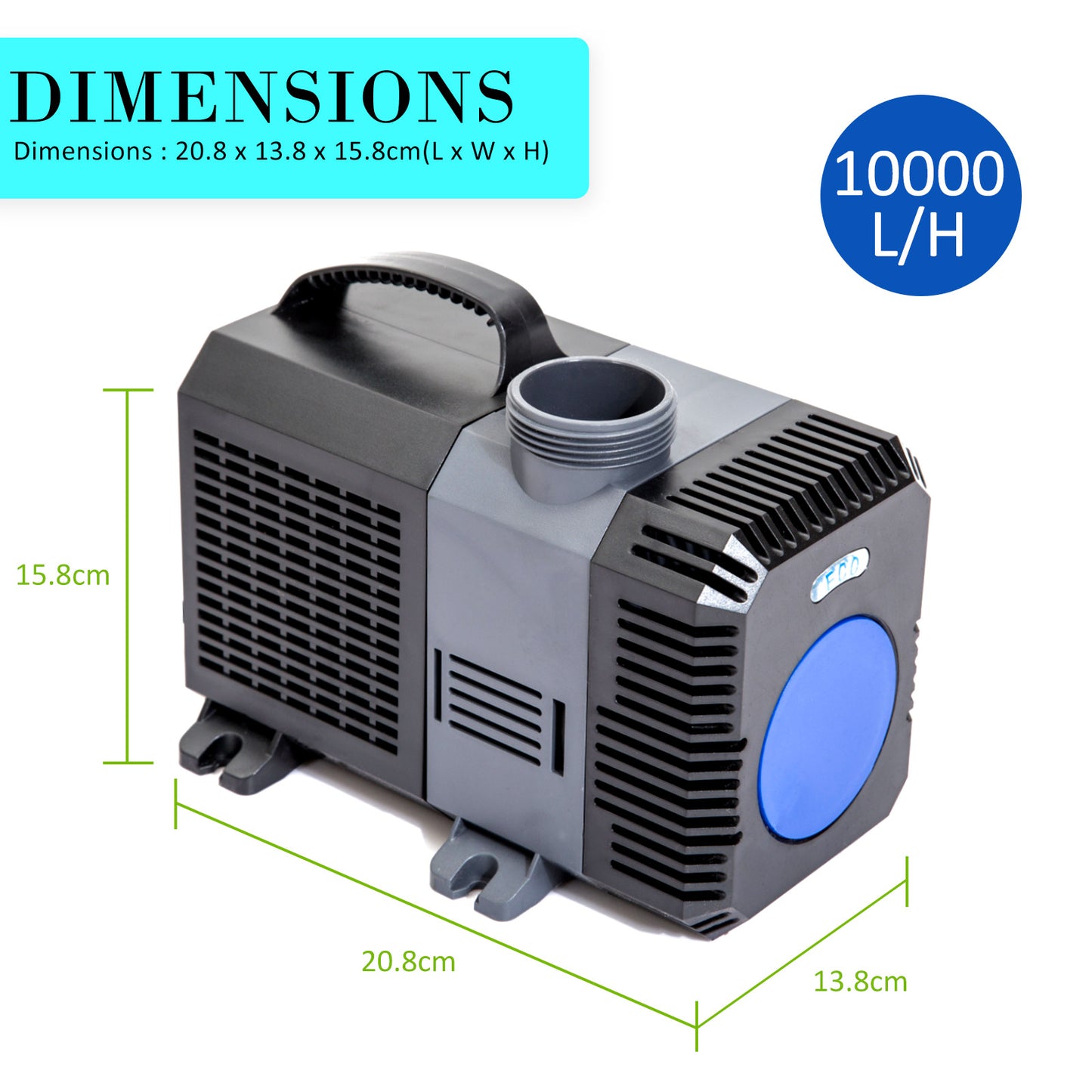 Combo Aquarium Garden Filter 10000L/H + Submersible Water Pump 10000L/H - image13