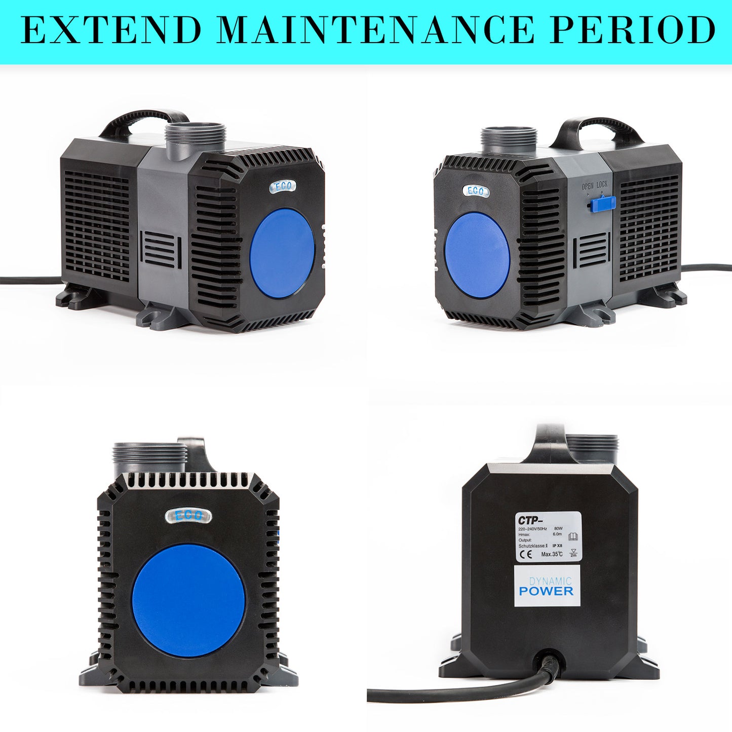 Aquarium Submersible Pond Water Pump 10000L/H - image5