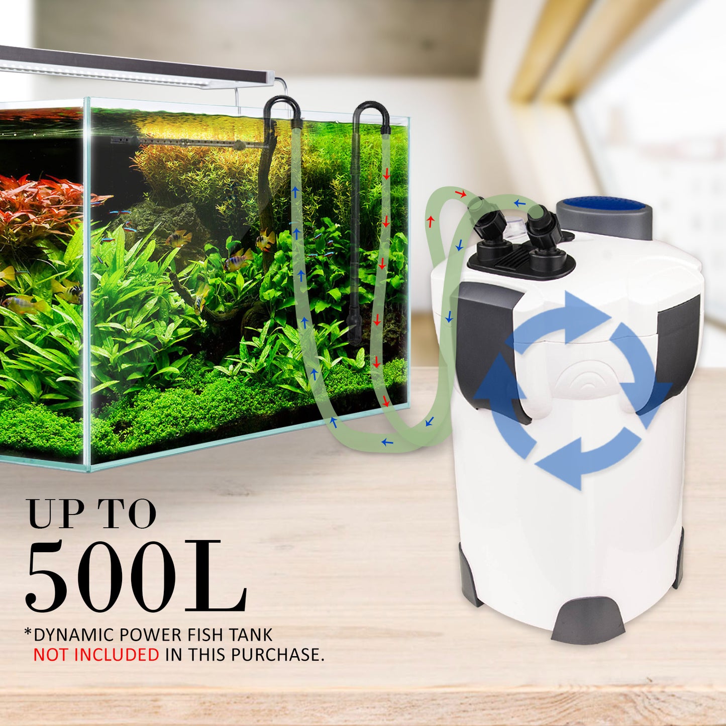 Aquarium UV Light External Canister Filter 2000L/H + Media Kit - image4