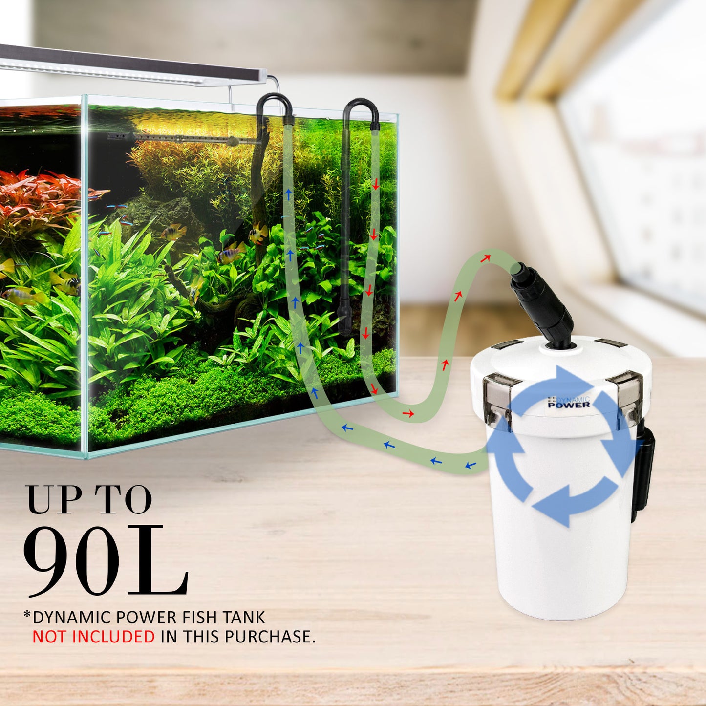 Dynamic Power Aquarium External Canister Filter 400L/H - image4