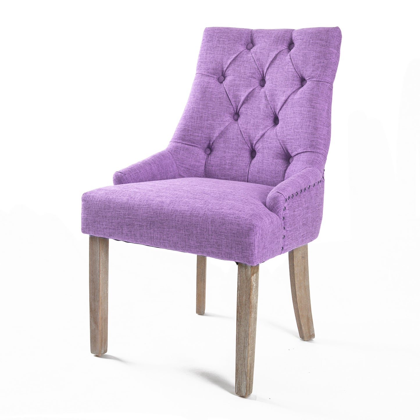 Violet French Provincial Dining Chair Amour Oak Leg - image1