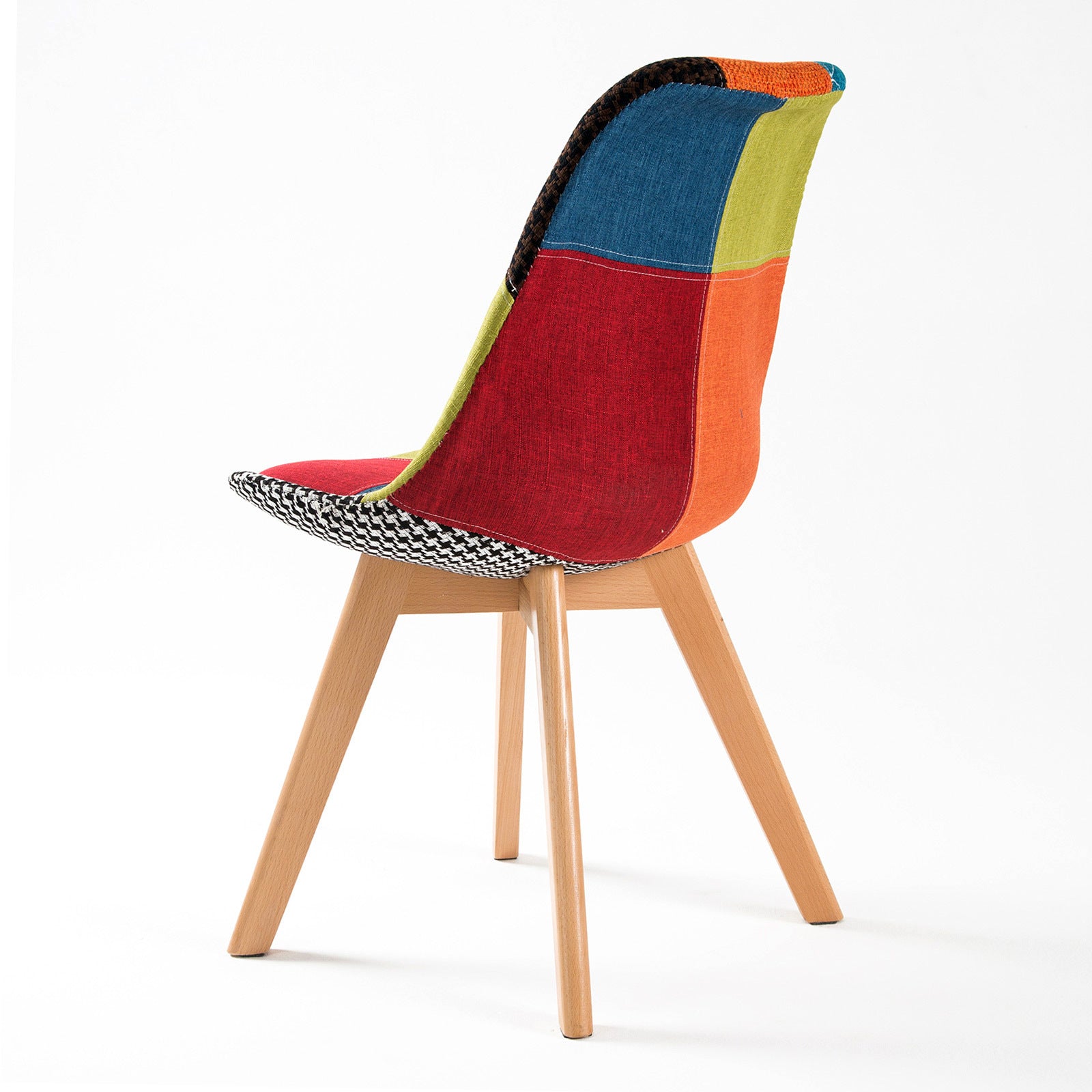 2 Set Multi Colour Retro Dining Cafe Chair Padded Seat - image10