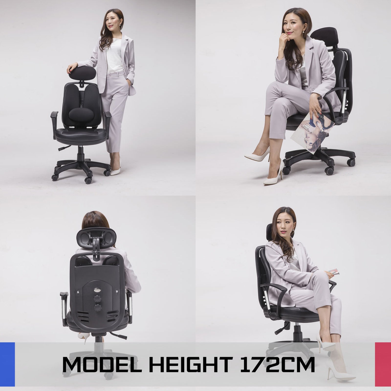 Korean Black Office Chair Ergonomic SUPERB - image4