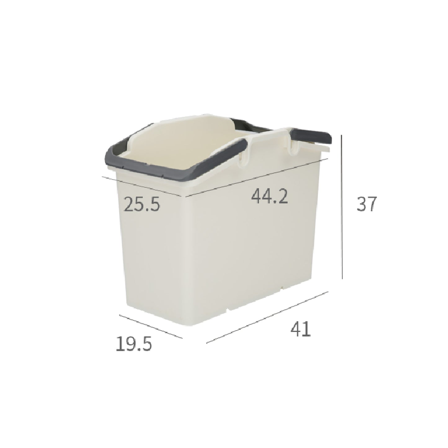 2 Set Ivory Stackable Multipurpose Laundry Basket - image10