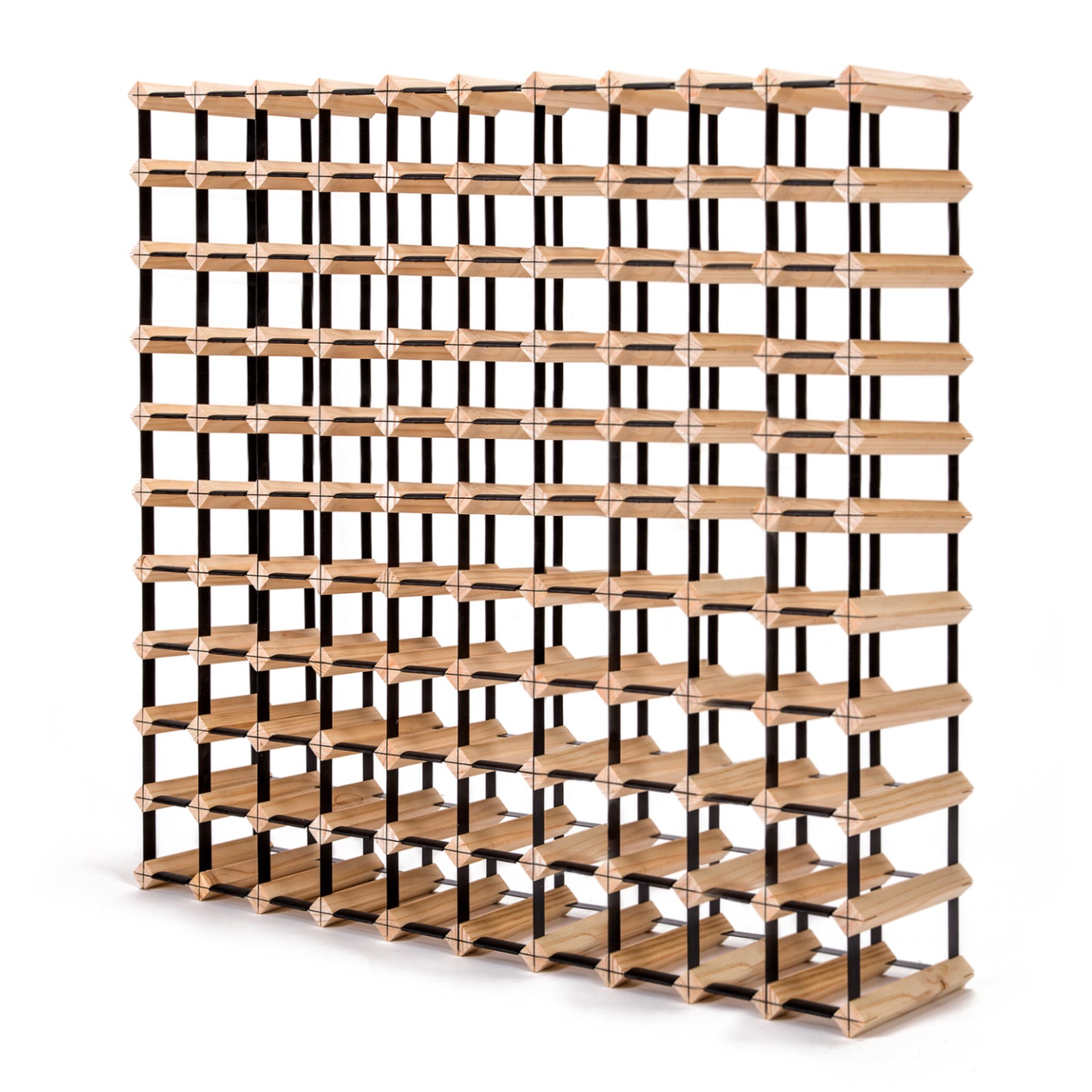 110 Bottle Timber Wine Rack Storage Cellar Organiser - image1