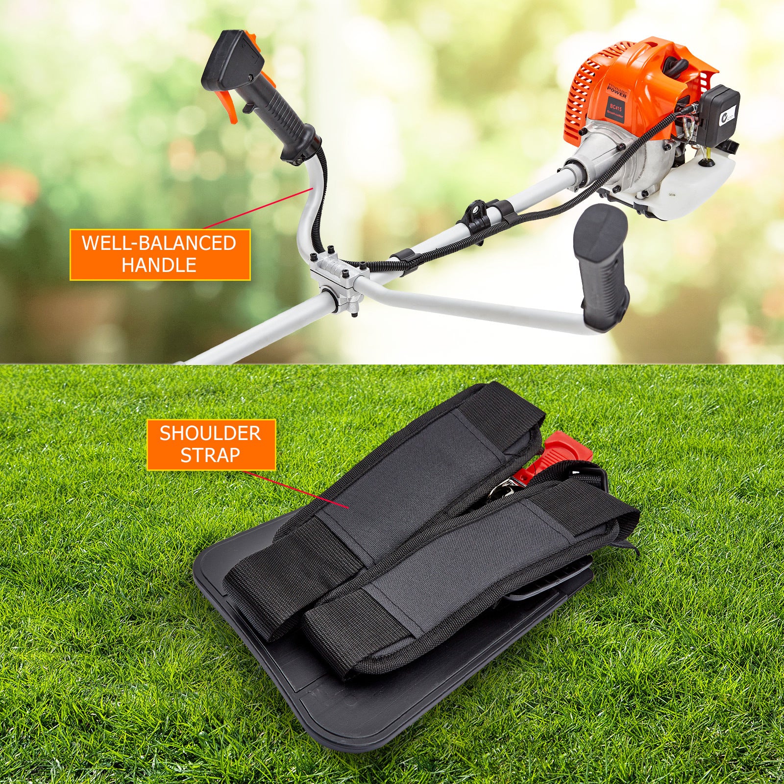 Dynamic Power Garden Whipper Snipper Brush Cutter 43cc + 4 Blade - image8