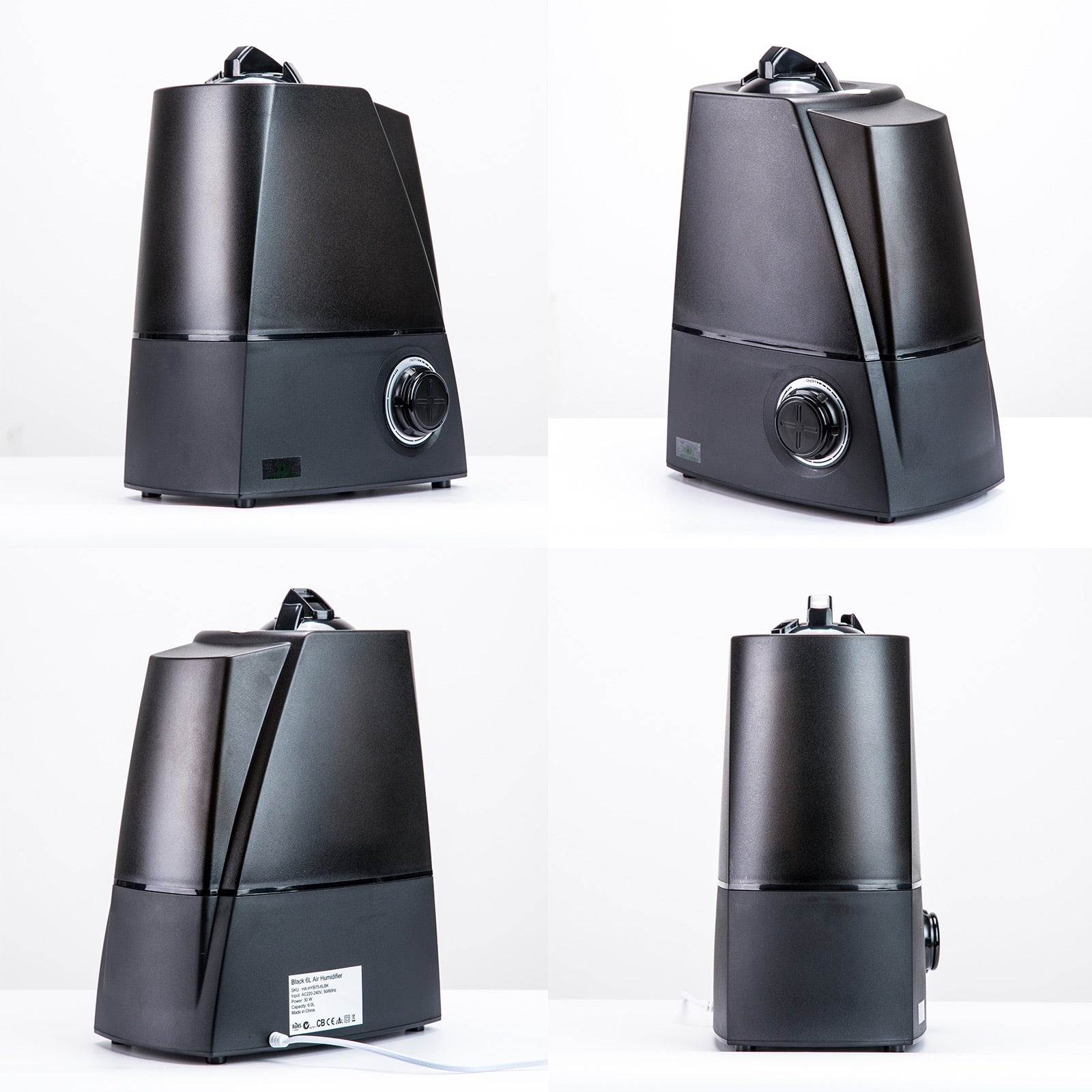 Home Ready Black Air Humidifier Ultrasonic Cool Diffuser 6L - image2