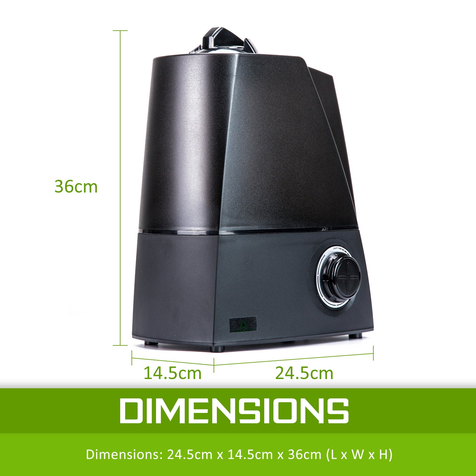 Home Ready Black Air Humidifier Ultrasonic Cool Diffuser 6L - image10