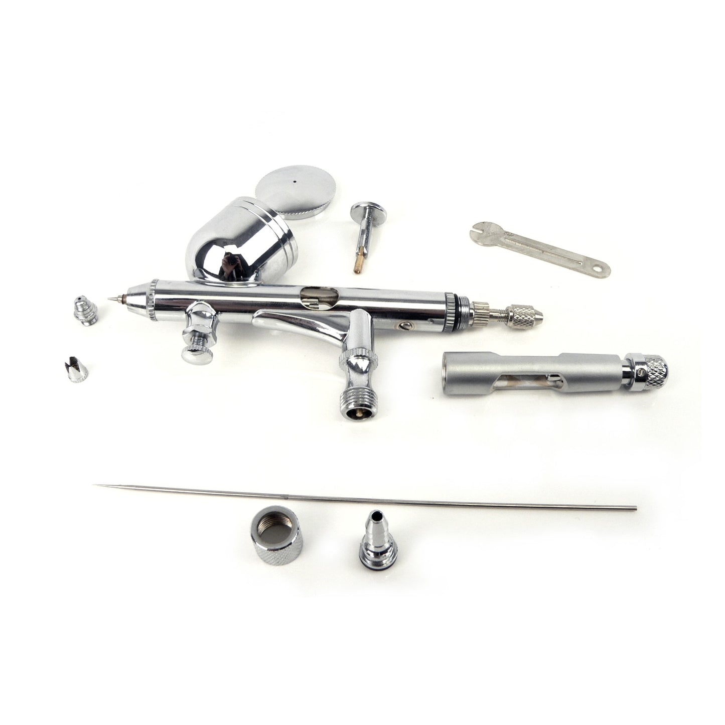 Dynamic Power Air Brush Spray Gun Dual Action Mirco Air Control Kit 0.2mm - image2