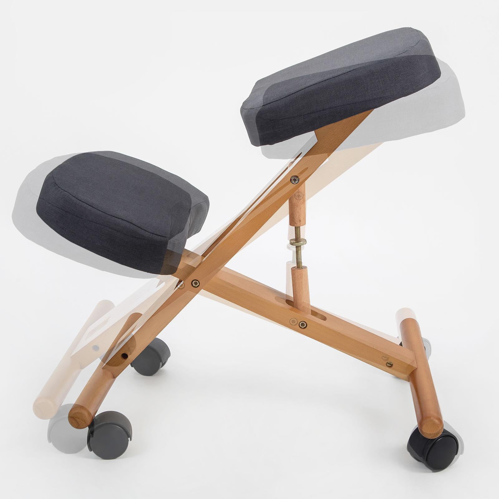 Black Ergonomic Adjustable Kneeling Chair - image6