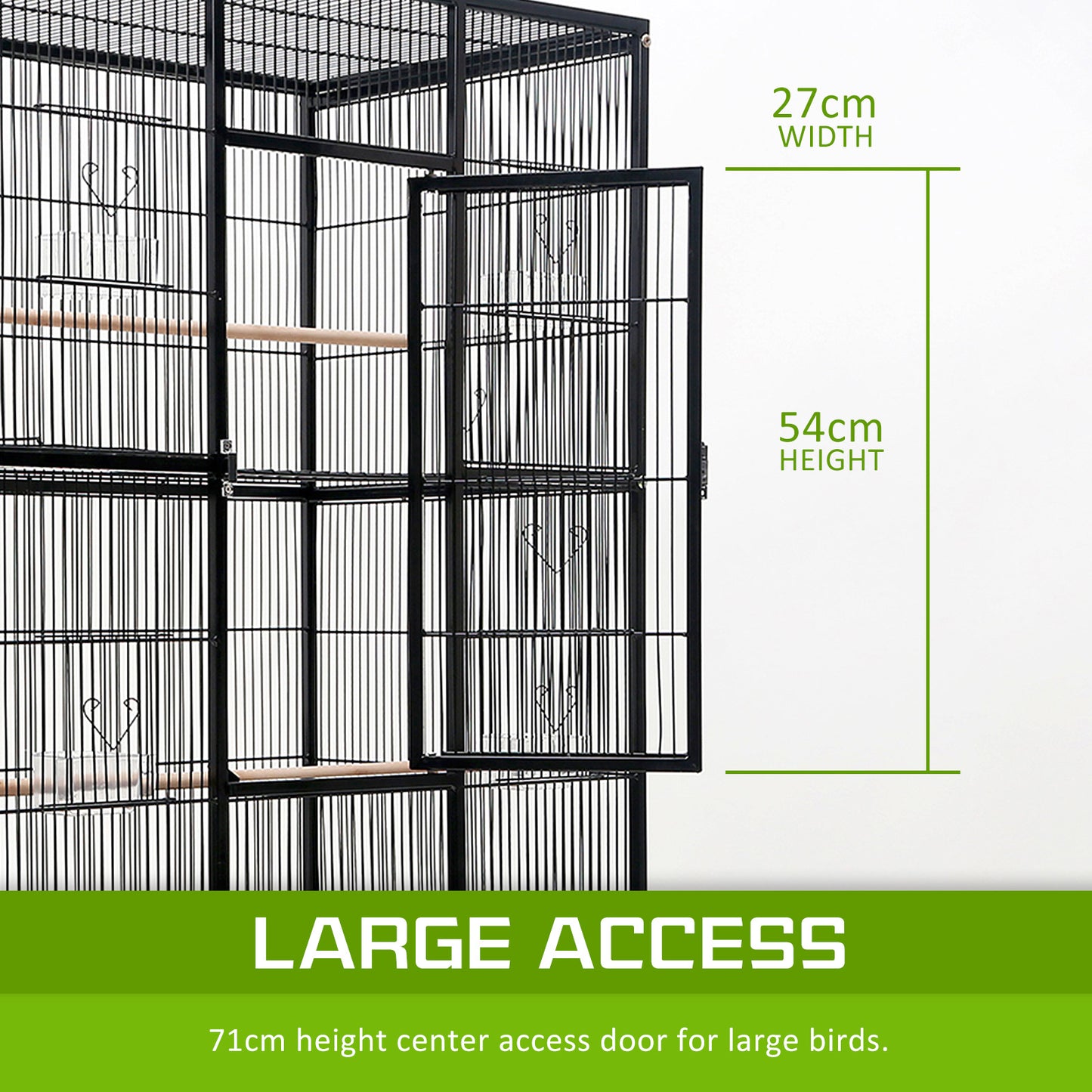 137cm Bird Cage Parrot Aviary Melody - image3