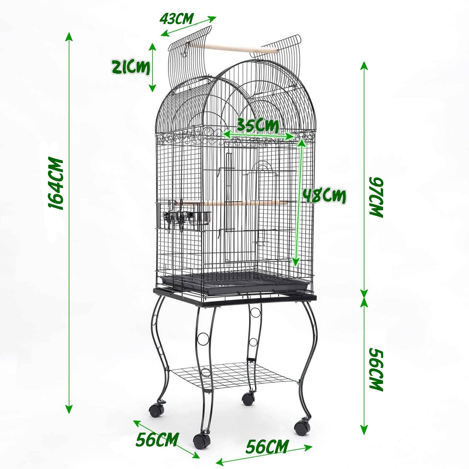 Bird Cage Parrot Aviary Soprano 164cm - image11