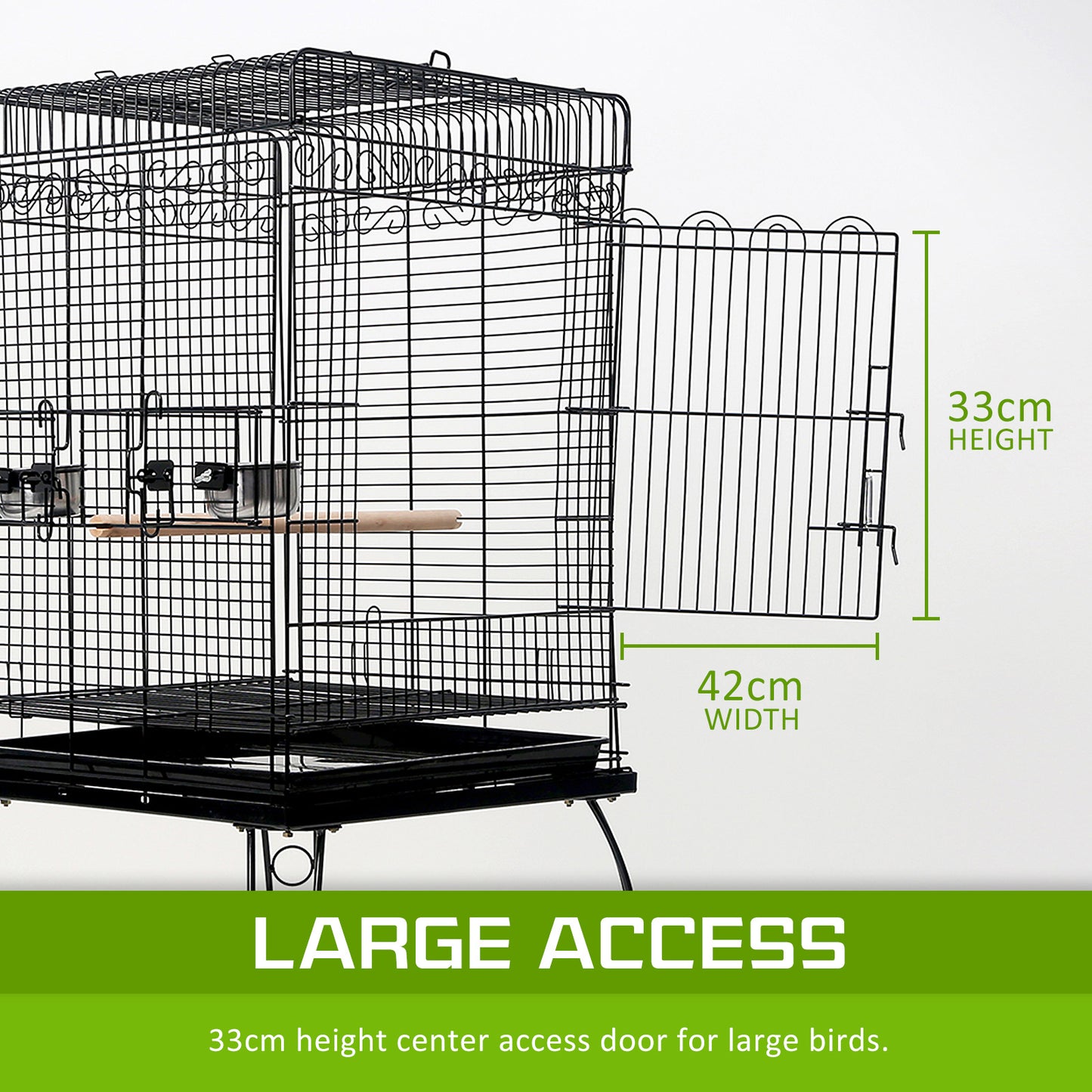 Bird Cage Parrot Aviary Alto 145cm - image3