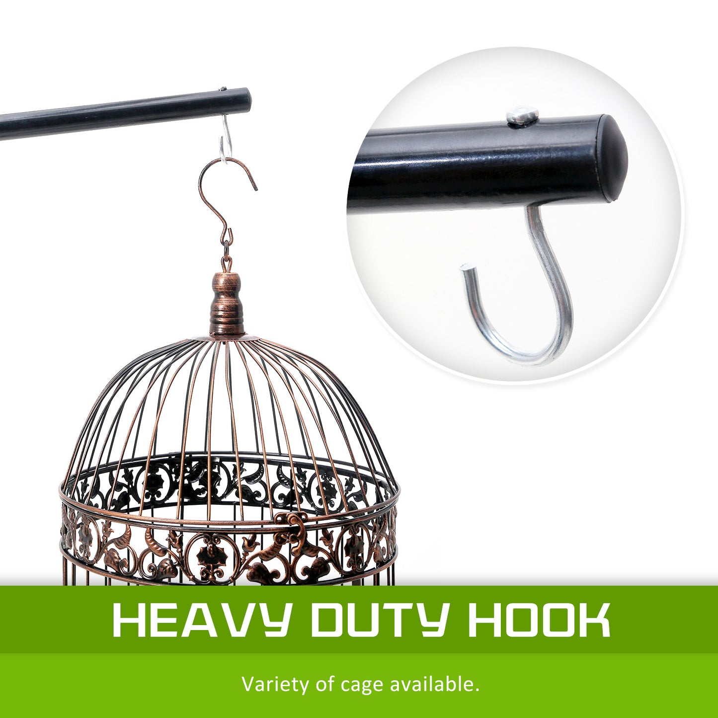 Bird Cage Hanger Stand Parrot Aviary Solo 160cm - image4