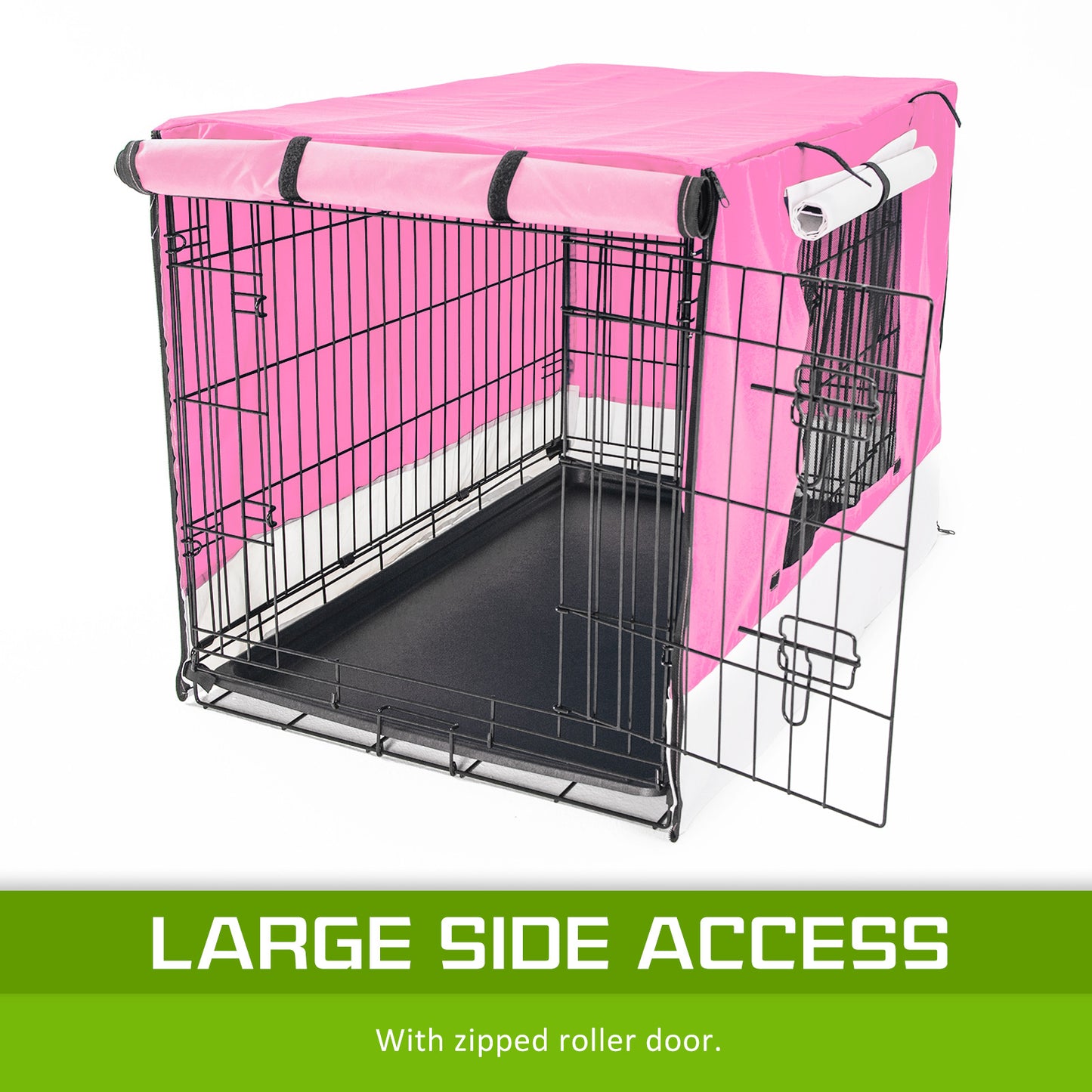 Pink Cage Cover Enclosure for Wire Dog Cage Crate 48in - image6