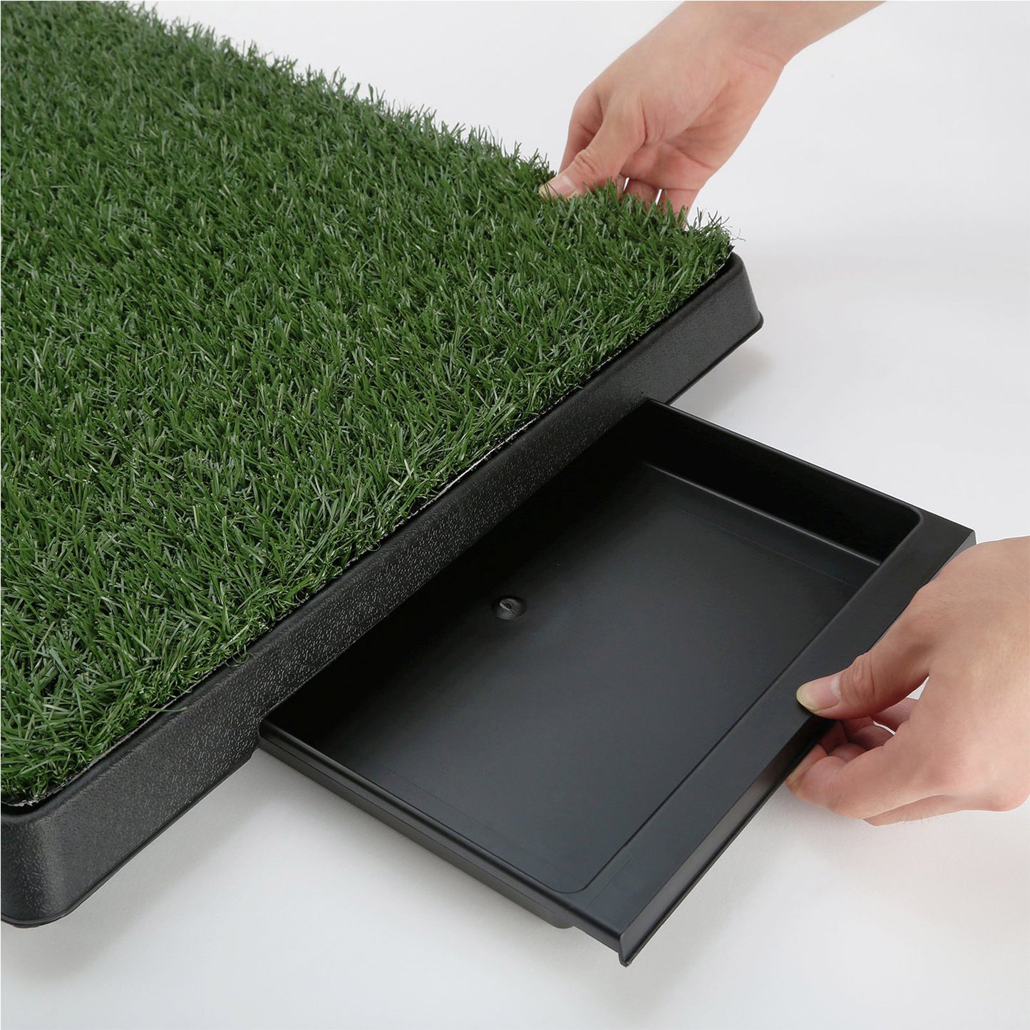 Pet Dog Potty Tray Training Toilet 63cm x 50cm + 1 Grass Mat - image6