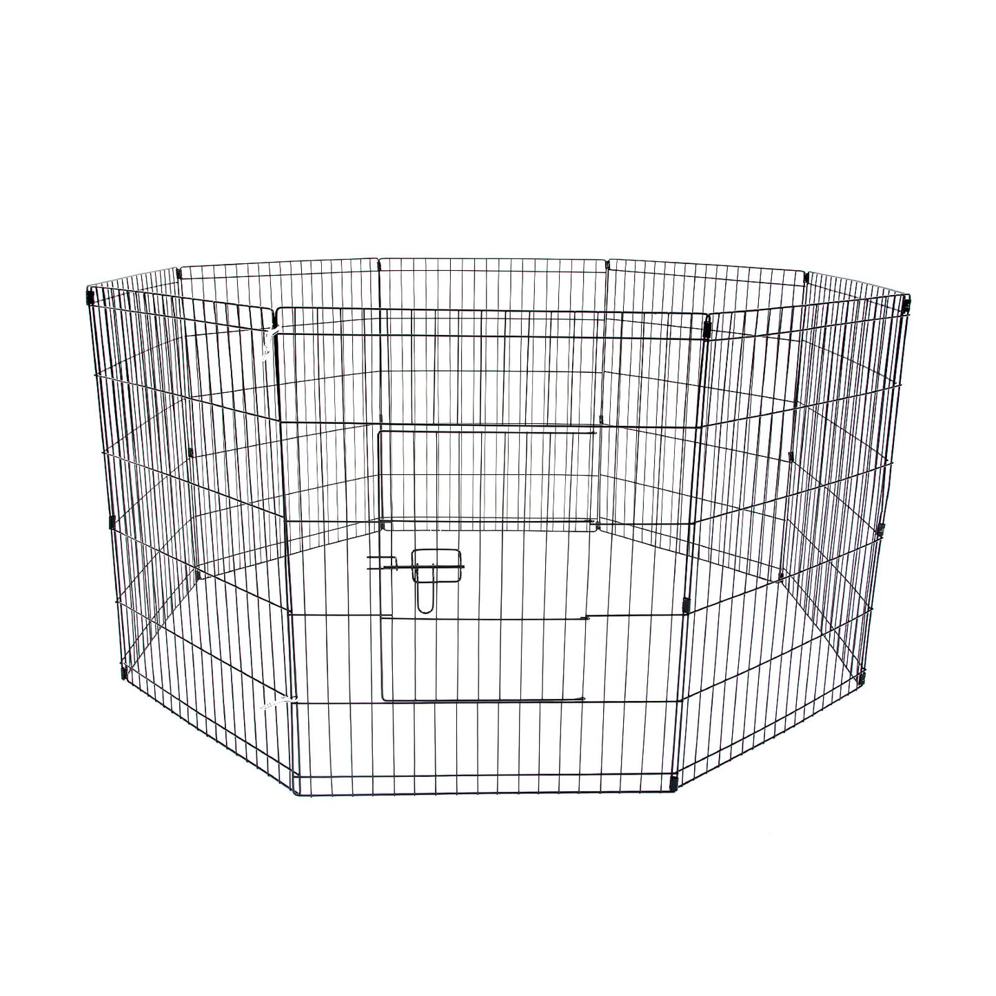 Pet Playpen 8 Panel 24in Foldable Dog Exercise Enclosure Fence Cage - image1