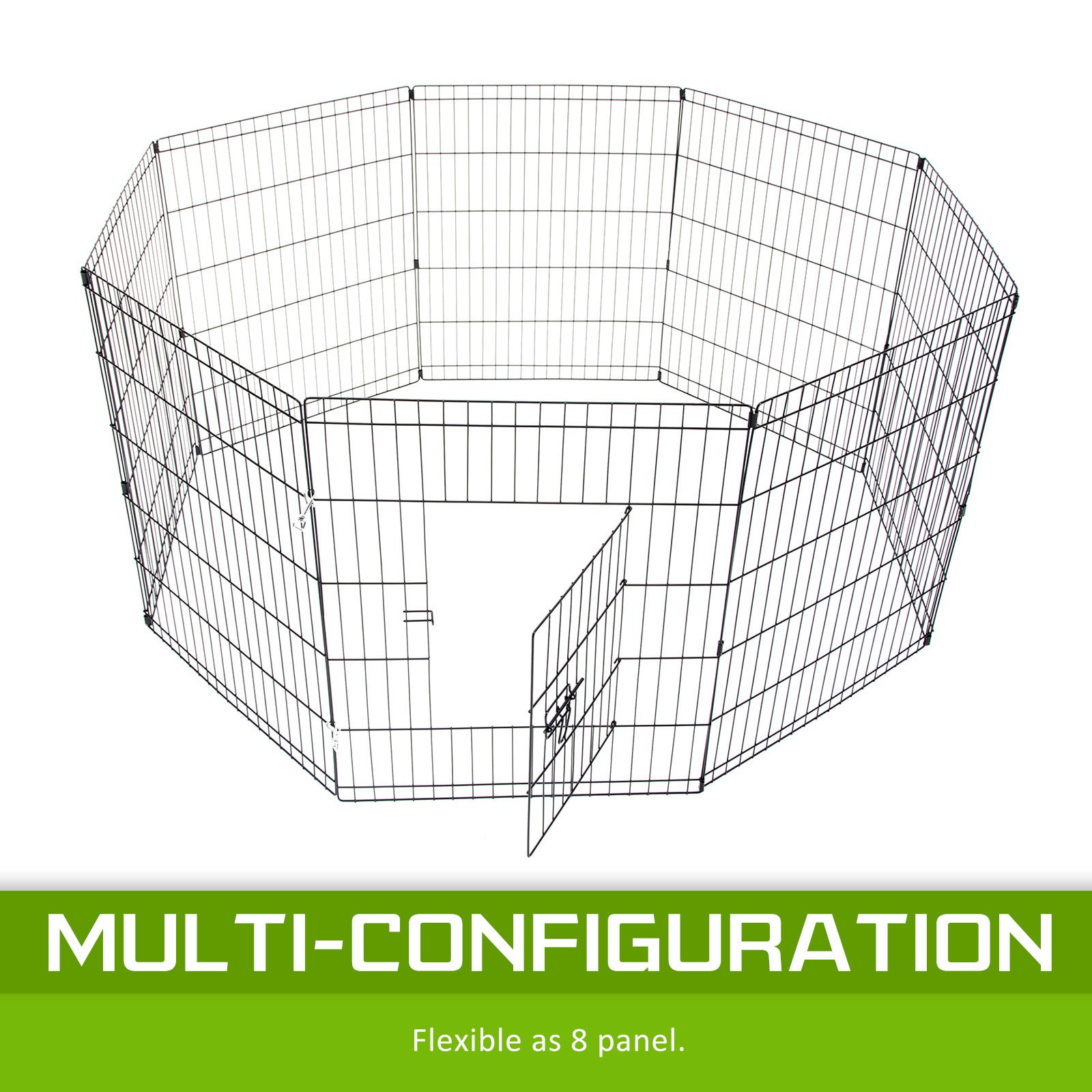 Pet Playpen 8 Panel 24in Foldable Dog Exercise Enclosure Fence Cage - image4