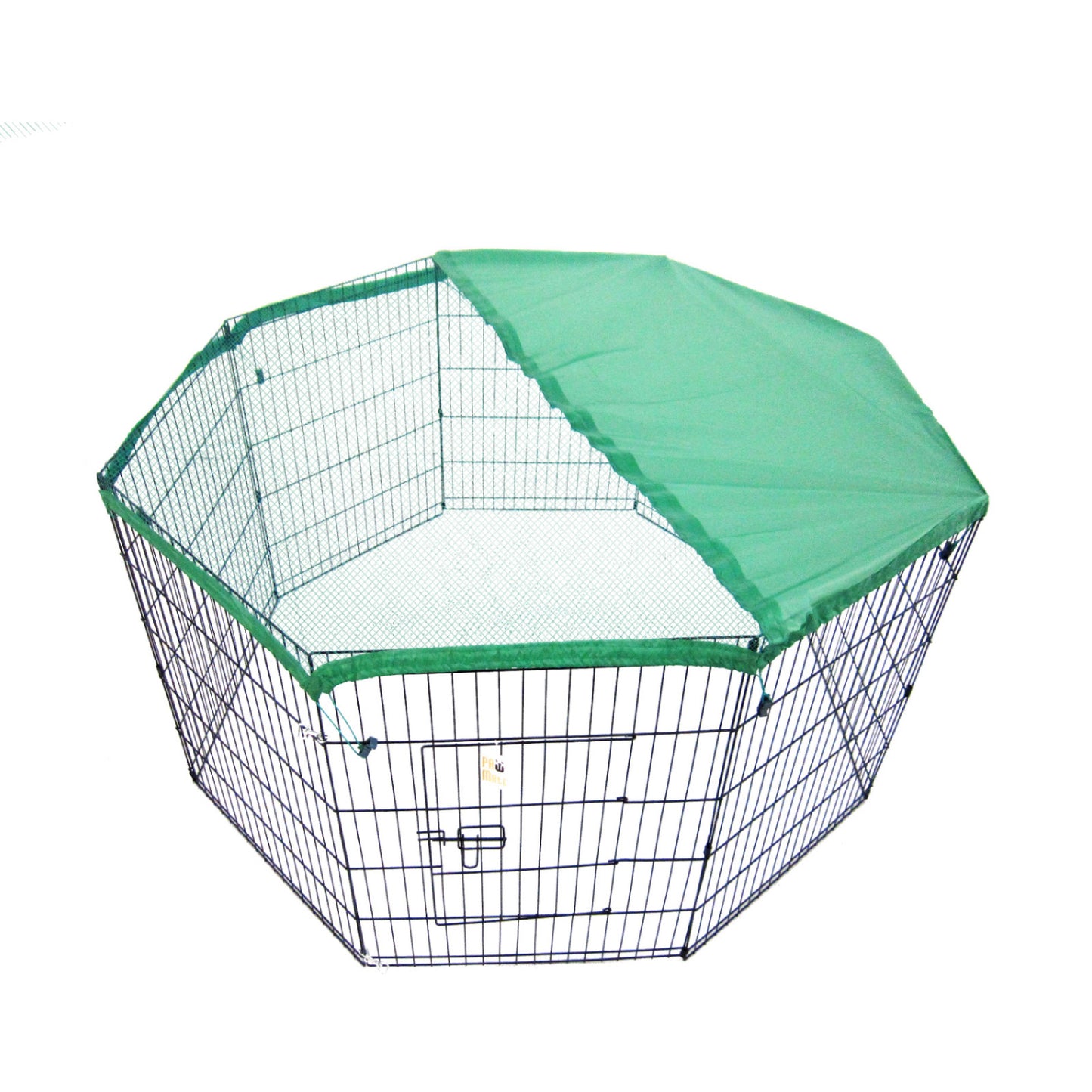 Pet Playpen 8 Panel 24in Foldable Dog Cage + Cover - image1