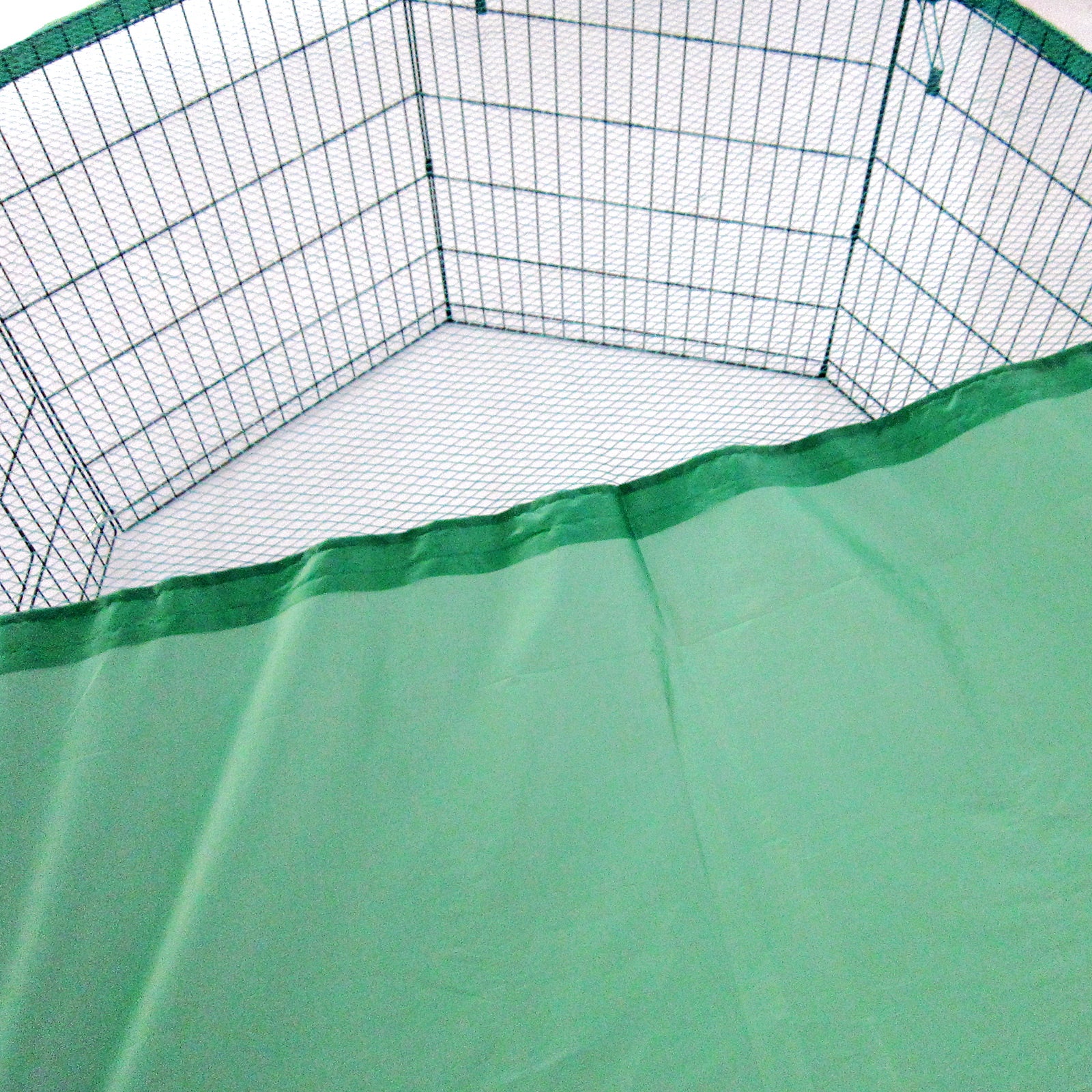 Green Net Cover for Pet Playpen 24in Dog Exercise Enclosure Fence Cage - image4