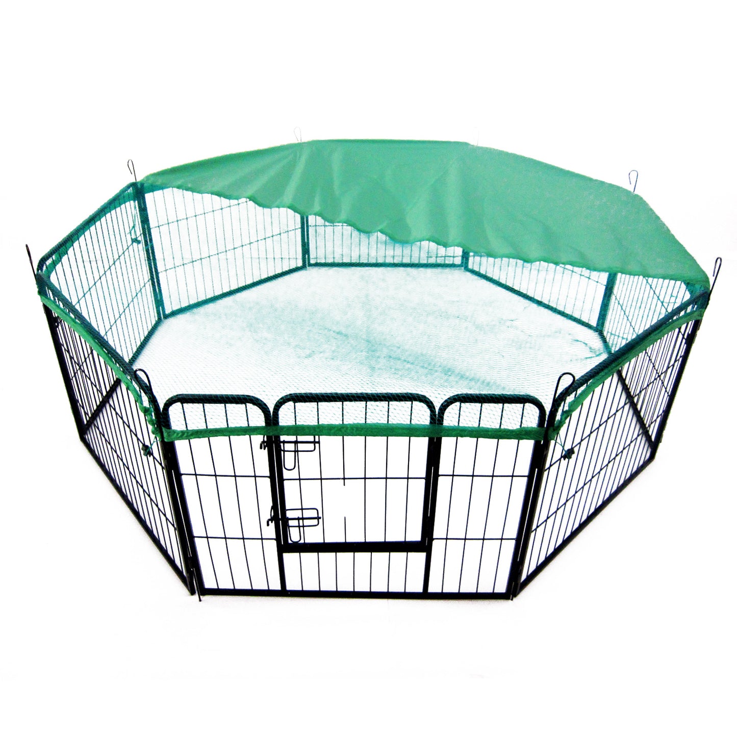 Green Net Cover for Pet Playpen 31in Dog Exercise Enclosure Fence Cage - image3