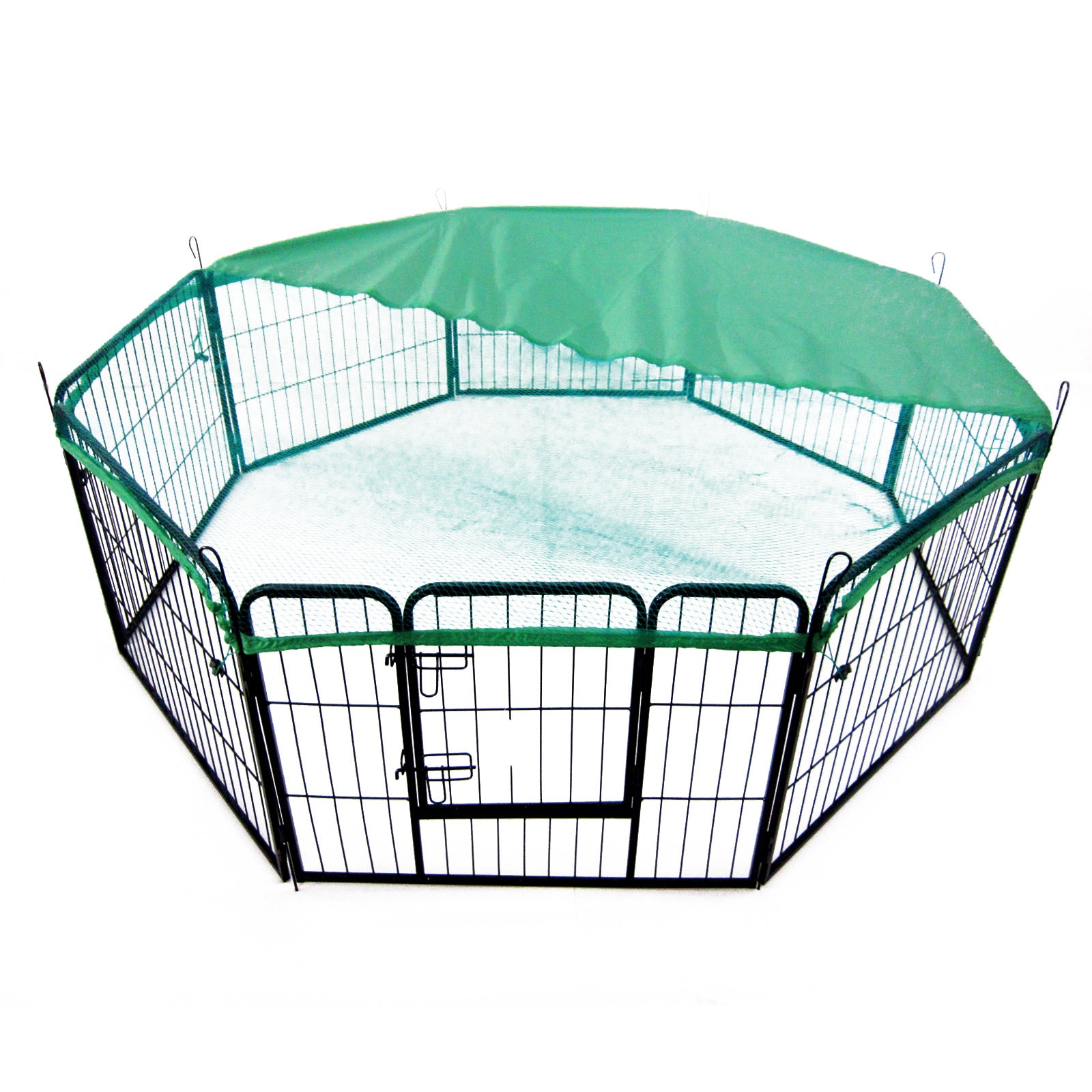 Green Net Cover for Pet Playpen 32in Dog Exercise Enclosure Fence Cage - image3