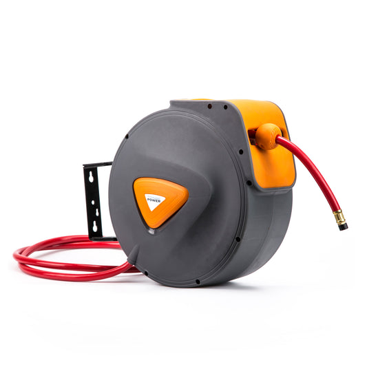 Dynamic Power Air Hose Retractable Reel Auto Rewind Heavy Duty Wall Mounted 20m - image1