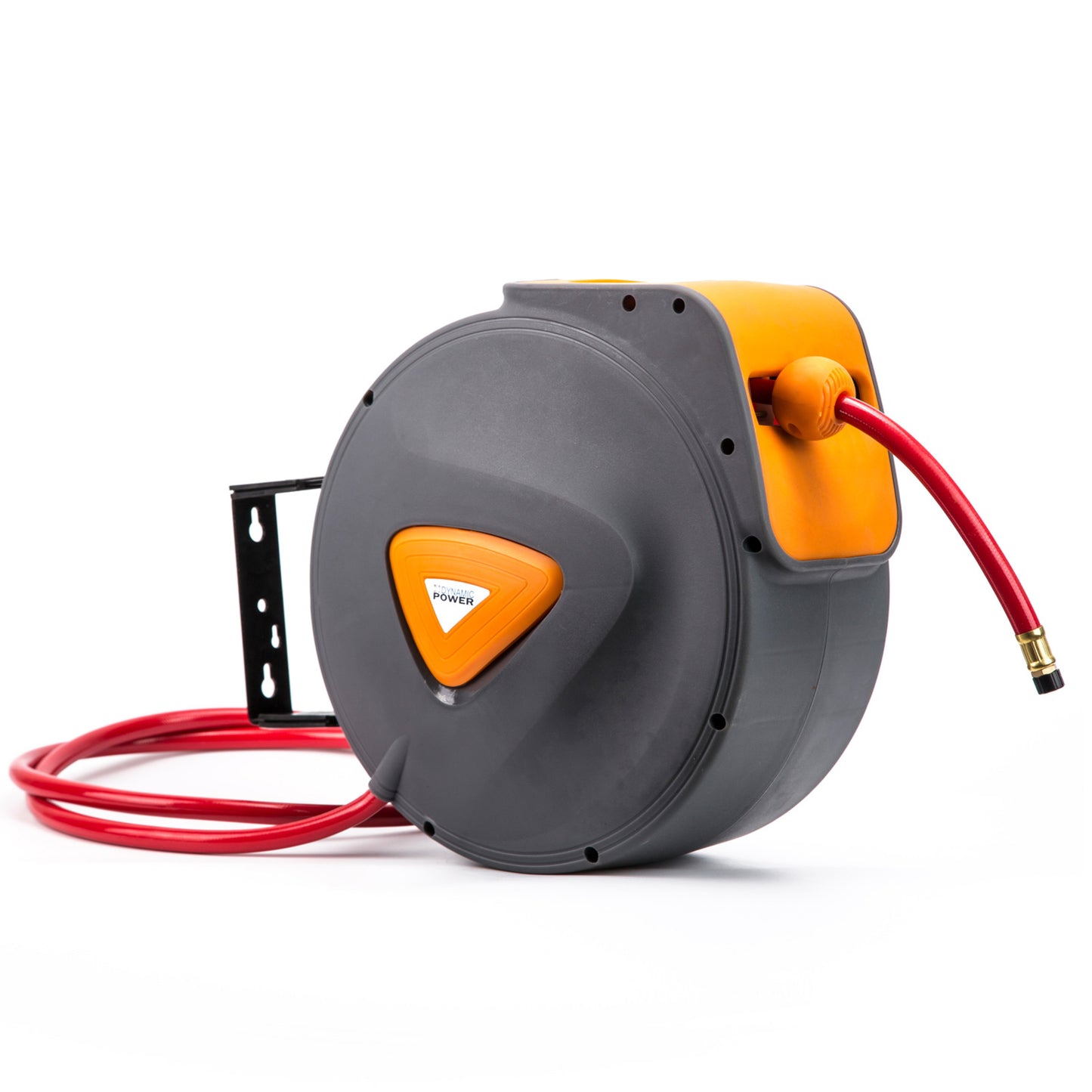 Dynamic Power Air Hose Retractable Reel Auto Rewind Heavy Duty Wall Mounted 30m - image1