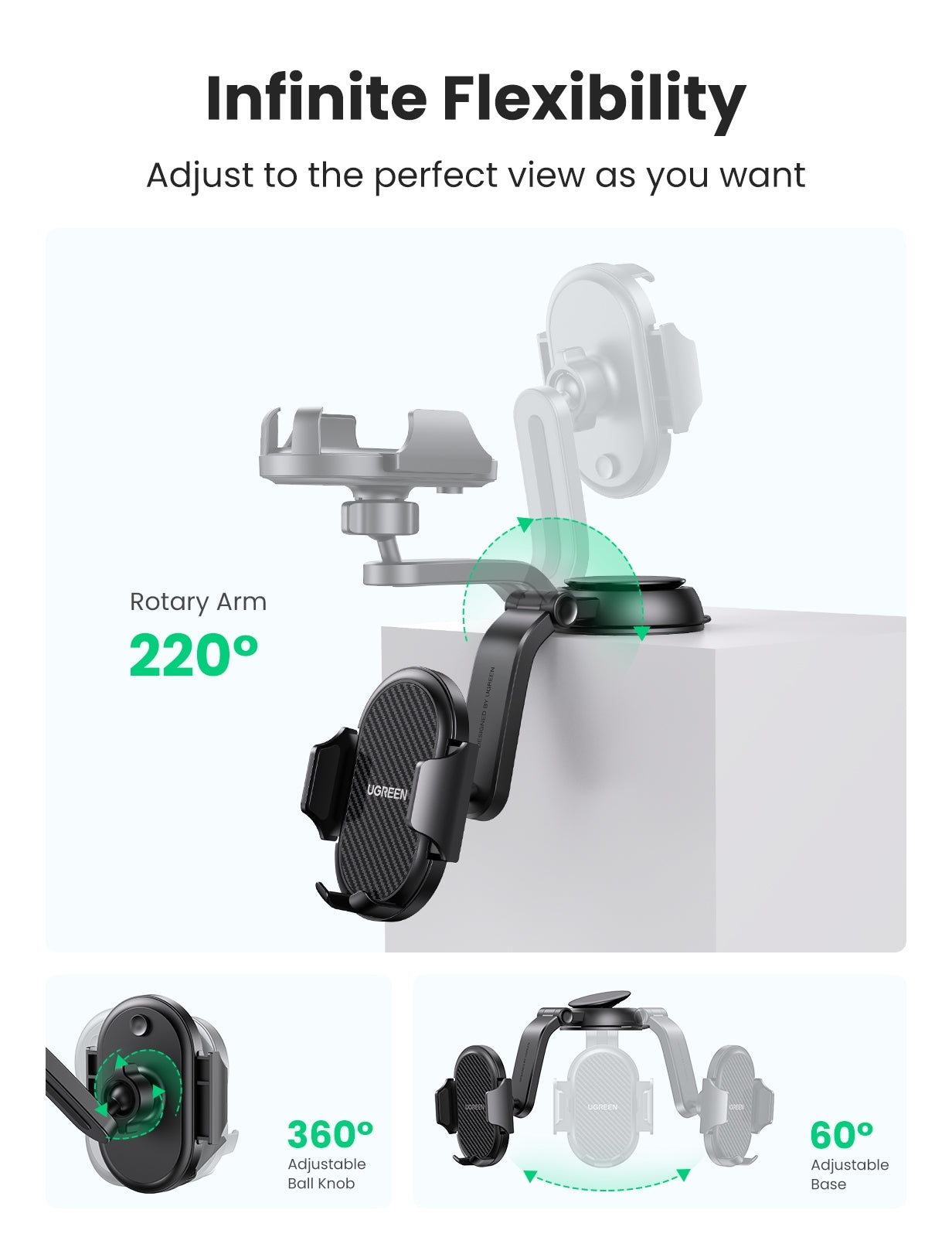 20473 Waterfall-Shaped Suction Cup Phone Mount - image2