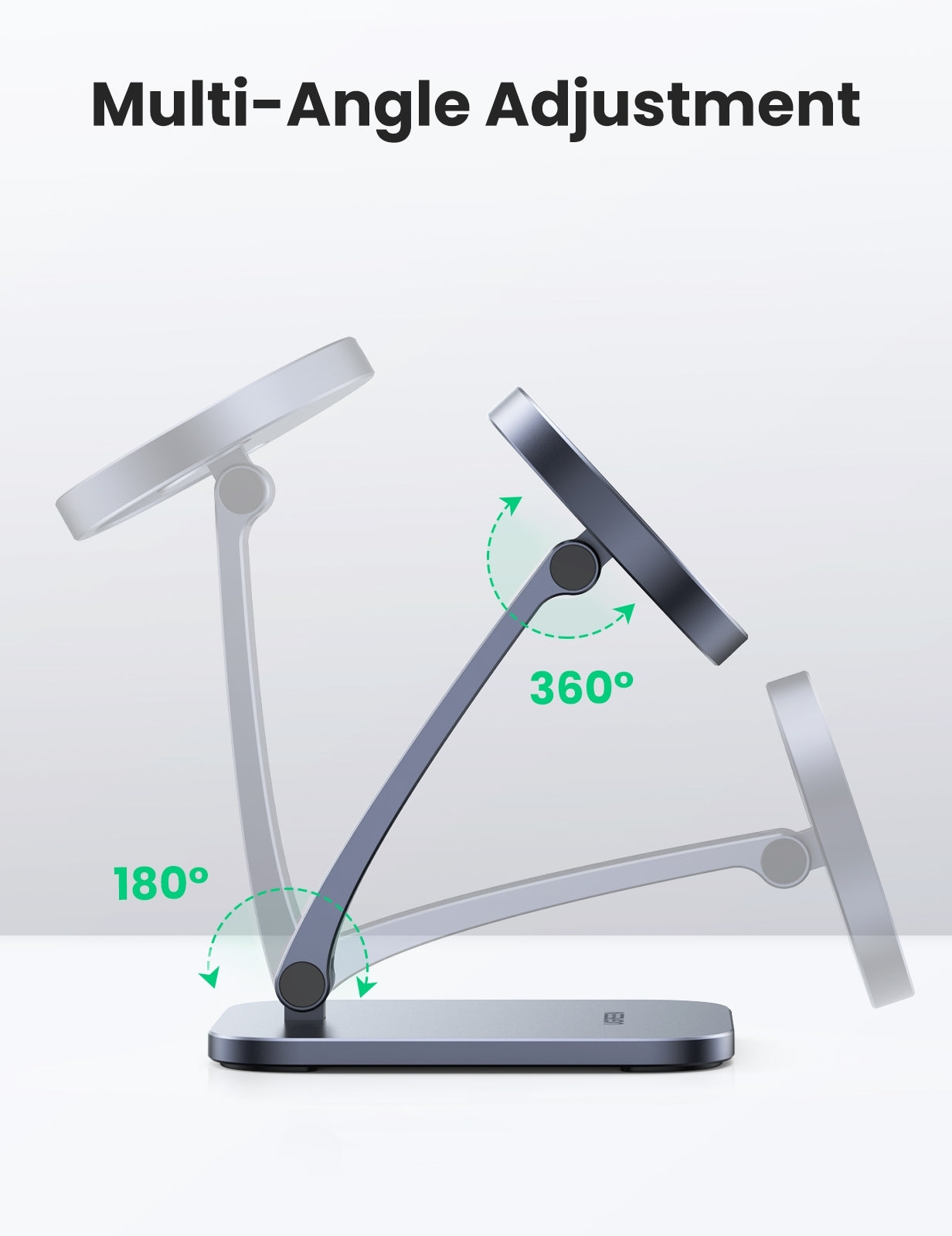 40290 Desk Adjustable and Foldable Aluminum Magsafe Charging Stand - image4