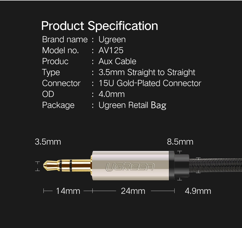 40788 Premium 3.5mm Male to 3.5mm Male Cable 20M - image7