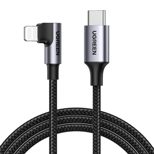 60763 90 Degree USB-C to iPhone 8-pin Cable 1M - image1