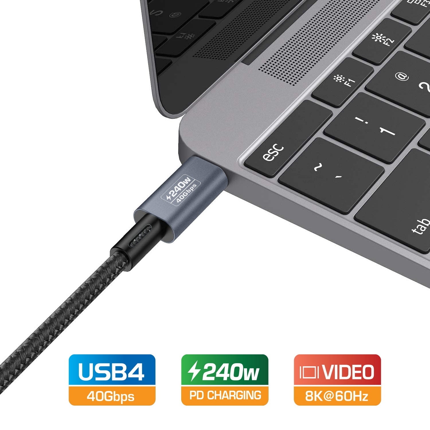 CA612 USB-C to USB-C Cable USB4 40Gbps 5A 240W PD3.1 8K@60Hz 1.2M - image3