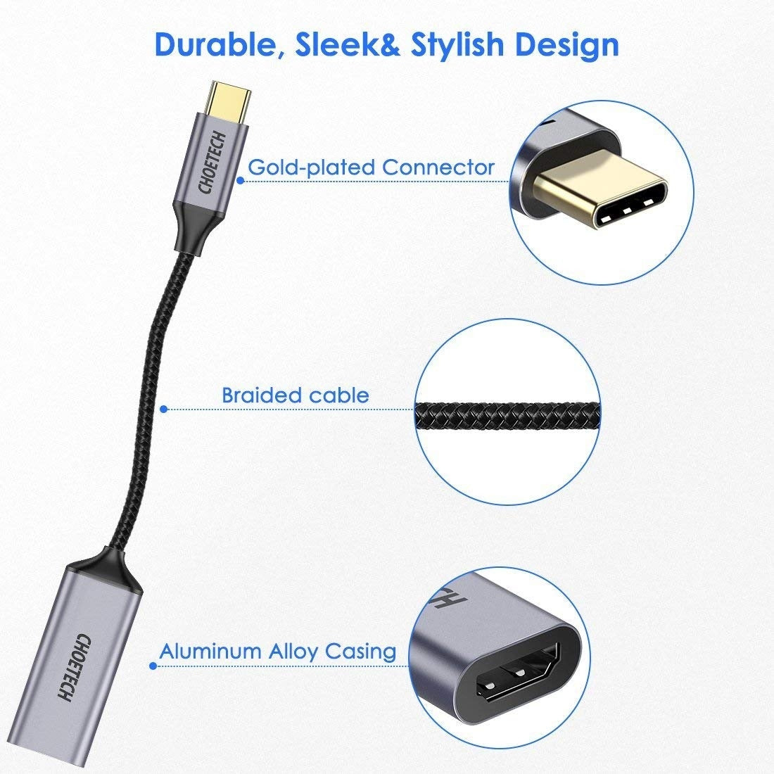 HUB-H10 USB-C To HDMI Braided Cable Adapter - image5