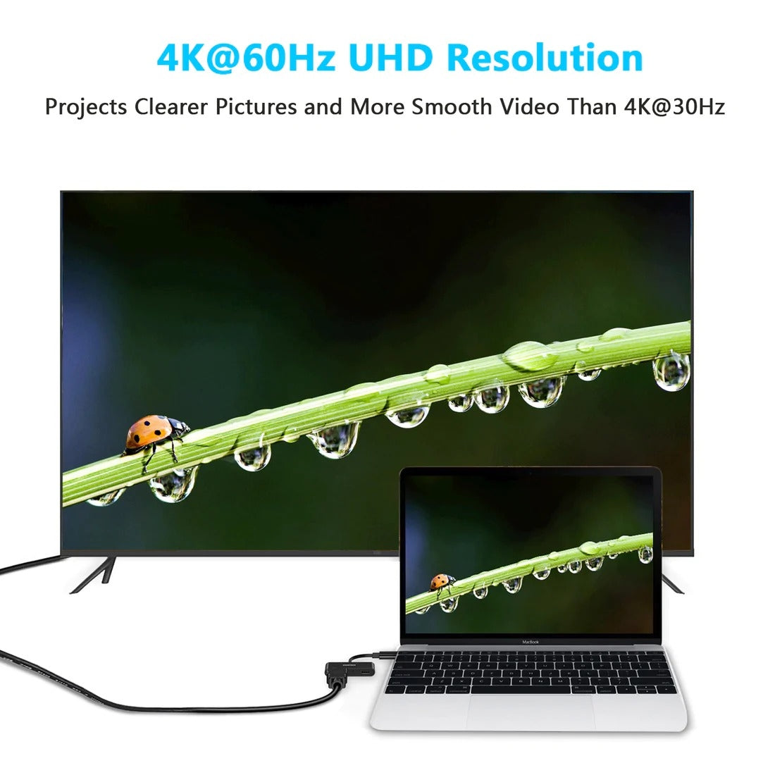 HUB-M03 USB-C To HDMI Adapter(4K@60hz) with 60W PD Charging Port - image4