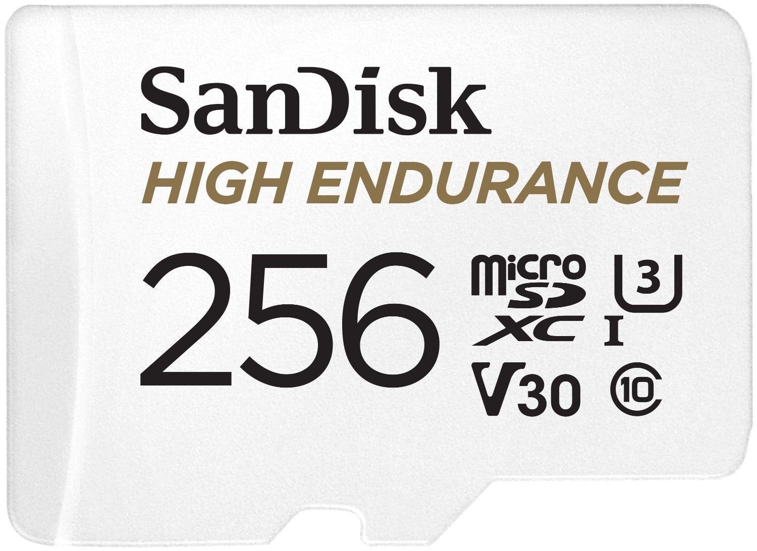 SANDISK HIGH ENDURANCE MICROSDHC CARD SQQNR 256G UHS-I C10 U3 V30 100MB/S R 40MB/S W SD ADAPTOR SDSQQNR-256G-GN6IA - image1