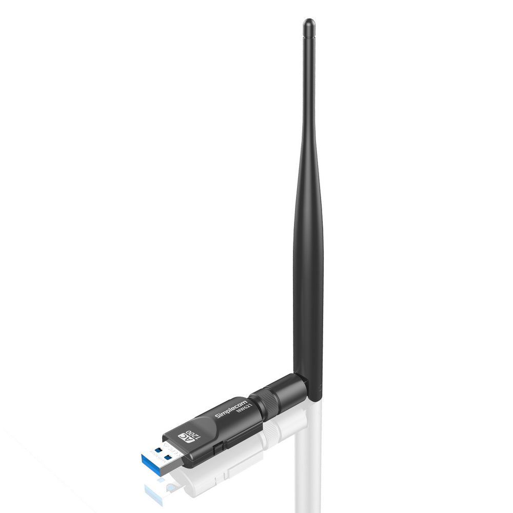 NW621 AC1200 WiFi Dual Band USB Adapter with 5dBi High Gain Antenna - image1