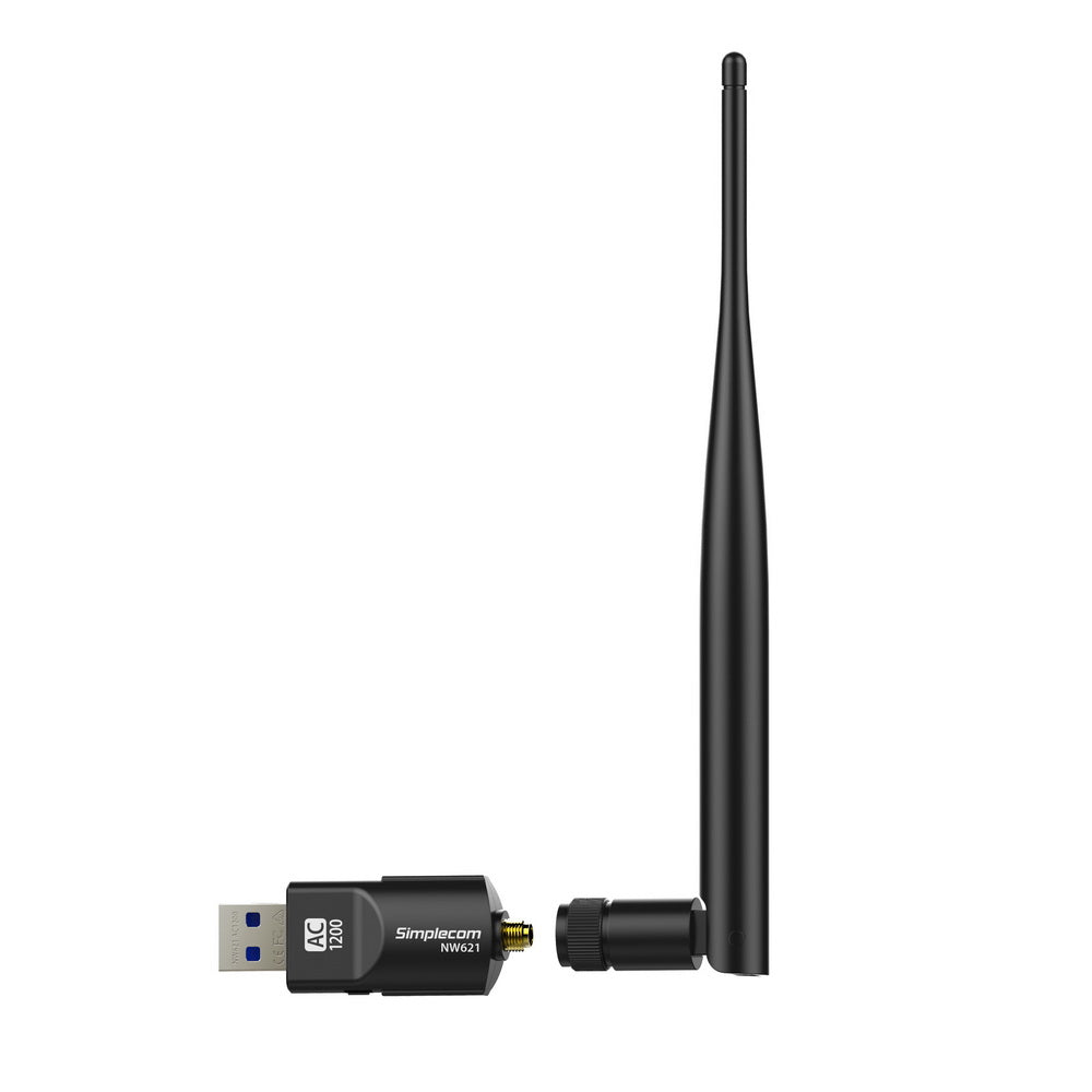 NW621 AC1200 WiFi Dual Band USB Adapter with 5dBi High Gain Antenna - image2