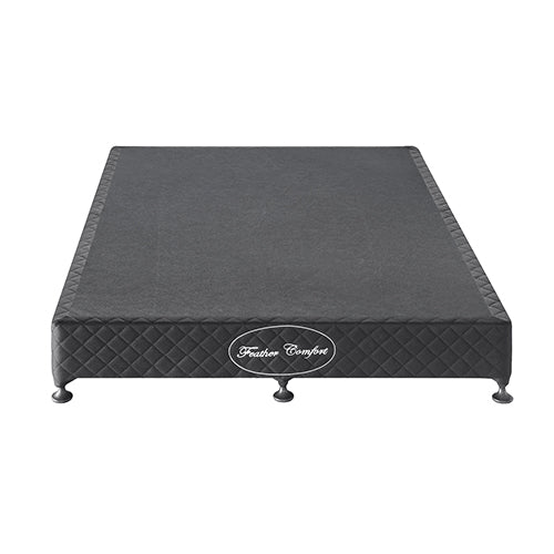 Mattress Base Ensemble King Size Solid Wooden Slat in Charcoal with Removable Cover - image9