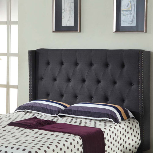 Queen Size Charcoal Colour Headboard - image8