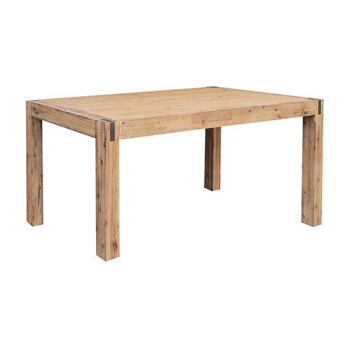 Dining Table 210cm Large Size with Solid Acacia Wooden Base in Oak Colour - image1
