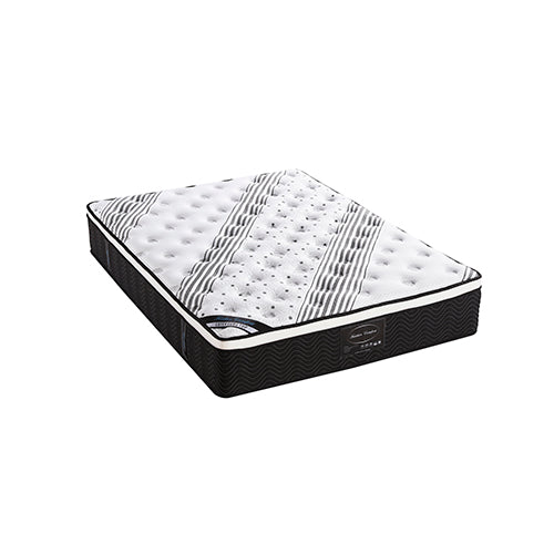 Mattress Euro Top Queen Size Pocket Spring Coil with Knitted Fabric Medium Firm 33cm Thick - image1