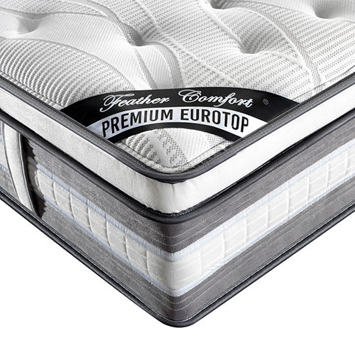 Mattress Euro Top Queen Size Pocket Spring Coil with Knitted Fabric Medium Firm 34cm Thick - image13