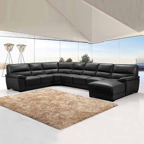 Hugo Large Corner Sofa Set Spacious Chaise Lounge Air Leather - image6