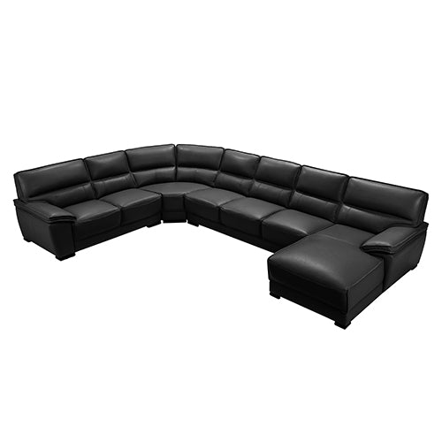 Hugo Large Corner Sofa Set Spacious Chaise Lounge Air Leather - image1