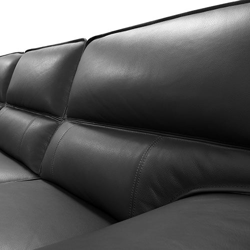 Hugo Large Corner Sofa Set Spacious Chaise Lounge Air Leather - image4
