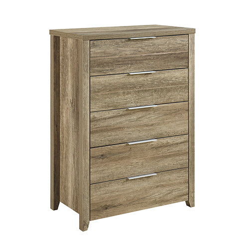 Tallboy Bedroom Drawer Cabinet Oak - image1