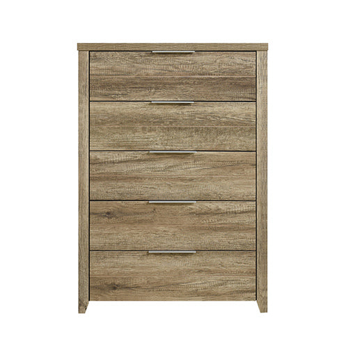 Tallboy Bedroom Drawer Cabinet Oak - image5